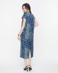 SIXDO V-Neck Silk Loose Dress